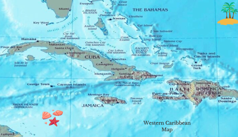 Western Caribbean Map